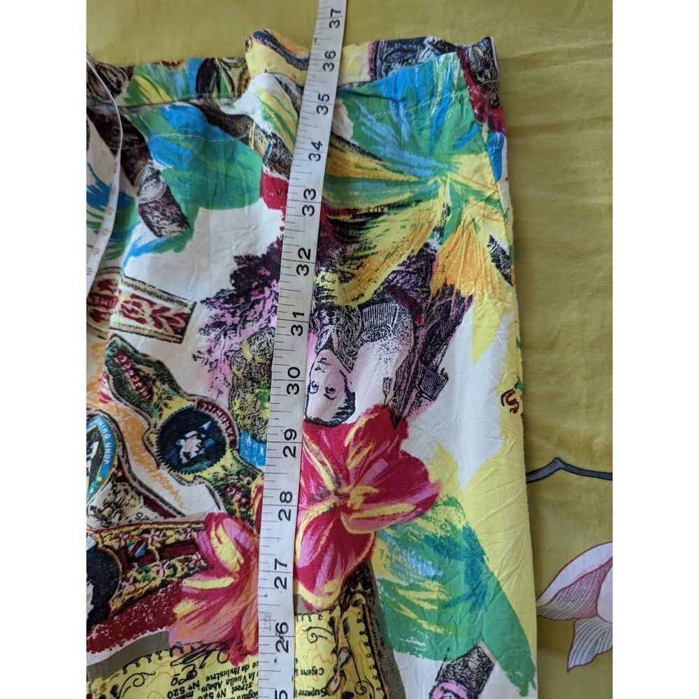 jams world vintage aloha tiki print short dress sz 9 back zip tank dress - Picture 5 of 5